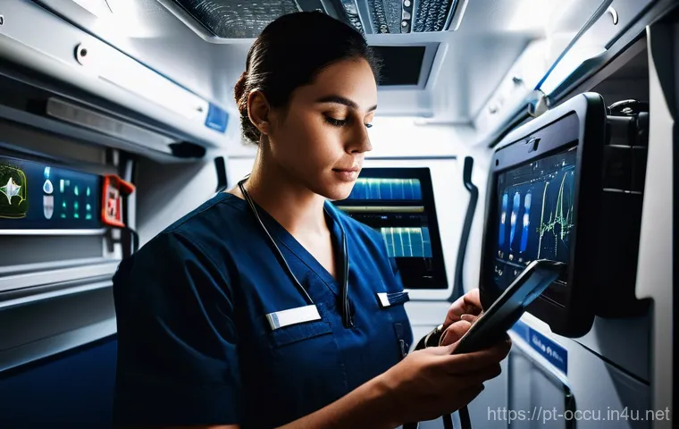 응급구조사 법률 지식 - **Prompt:** A compassionate scene featuring a team of two Portuguese paramedics in full, clean emerg...