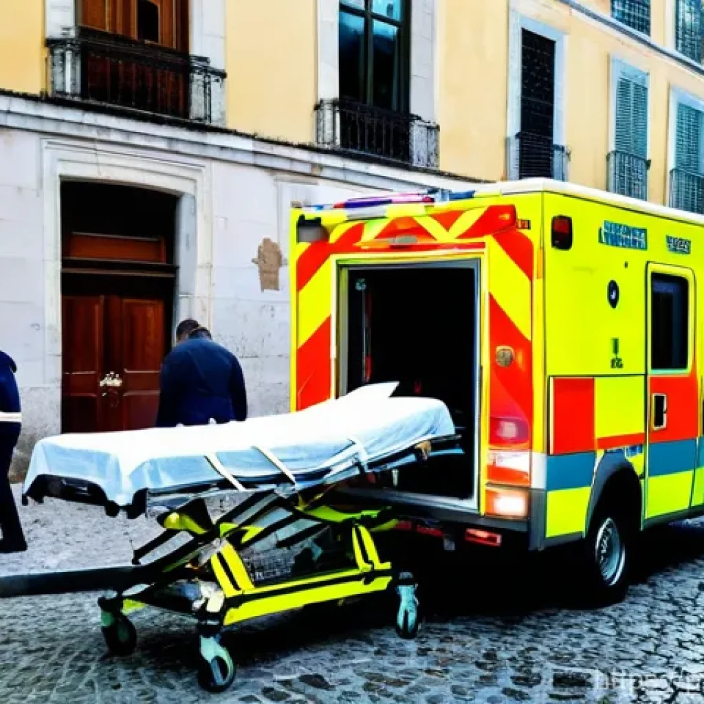 응급구조사 근무 지역별 특징 - **Urban Emergency in Lisbon's Historic Heart**
    A high-octane scene unfolds on a narrow, cobblest...