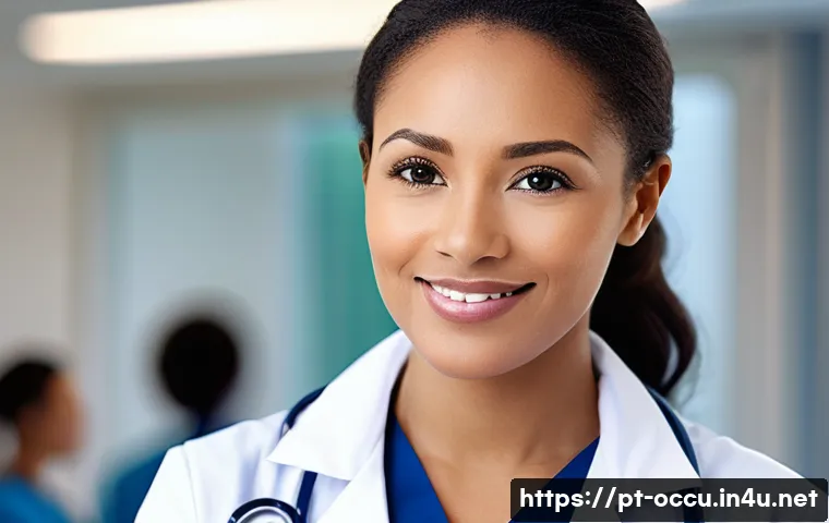 응급구조사 이직 준비 방법 - A professional healthcare worker in a modern hospital setting, wearing a clean, well-fitted uniform ...