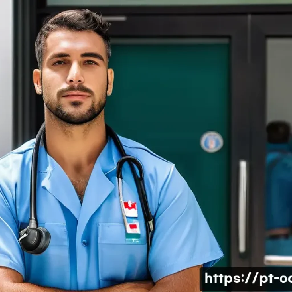 응급구조사 연봉 지역별 비교 - A professional Brazilian paramedic wearing a clean, official uniform with visible badges and patches...